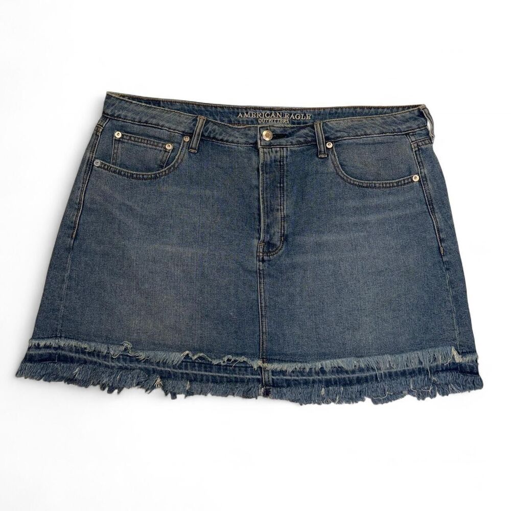 American-eagle Women's Blue and Navy Skirt